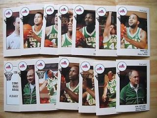 1989/90 CBA Albany Patroons Team Set 14 Procards Inc Vince Askew Mario