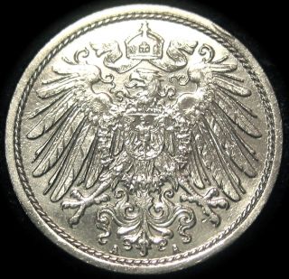 German Empire 1908A Ten Pfennig VERY NICE COIN