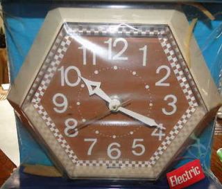 Vintage Electric Kitchen Clock Westclox Decorative