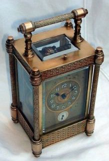 Antique French Carriage Clock Repeater 19th Century