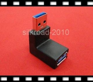 Low profile Up Angled USB 3.0 Adapter A Male to Female