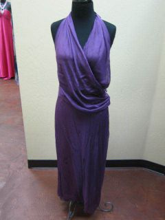 Authentic Alberta Feretti Purple Sheer Silk 2PC Dress Size 6 Small