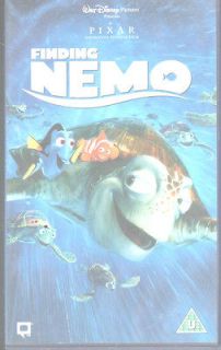 FINDING NEMO VIDEO VHS PAL UK WALT DISNEY PIXAR