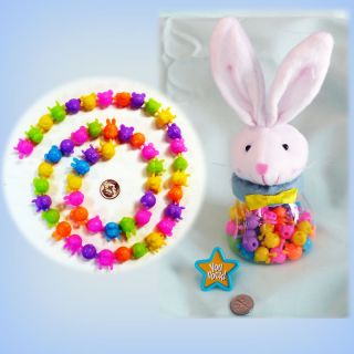 Animal Pop Beads in Boy Bunny Jar   Hours of FUN