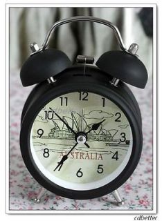 Small Round Australia Sydney Opera Quartz Table Desk Alarm Clocks Kid