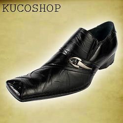 Aldo Men Dress Shoes Italian Style Black Buckle 10