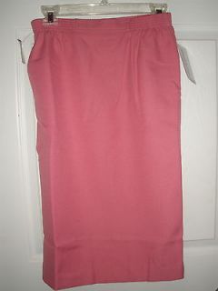 Alfred Dunner Rose Skirt with Elastic on sides waist Machine Wash Size