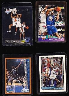 shaquille oneil   upper deck 92 93 fleer topps (see pics) 4 cards