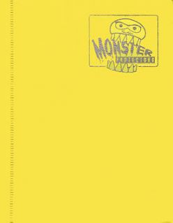 MATTE YELLOW Yugioh Monster Binder 4 POCKET card Protector BRAND NEW