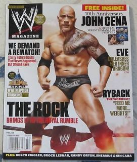 WWE Magazine February 2013 THE ROCK 10th Anniversary JOHN CENA