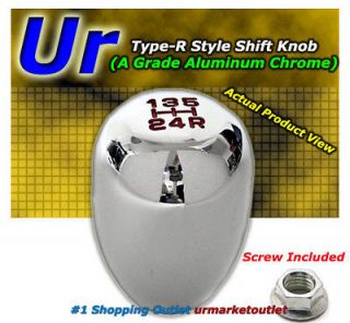 Aluminum 5 SPDS Type R Chrome MT Shift Knob for Jeep Cherokee Wrangler