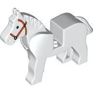 * WHITE HORSE   Castle, Knight, Farm Minifigure Animal  GREAT PET ; D