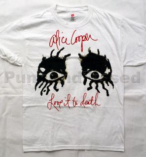 Alice Cooper   LITD Eyes white t shirt   Official   FAST SHIP