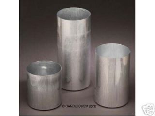 Round Pillar Seamless Aluminum Candle Molds 4 inch size (You Choose