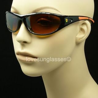 hd sun glasses driving vision fishing blue blocker amber lenses men