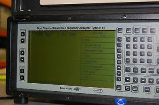 Bruel & Kjaer 2144 Dual Channel Real Time Frequency Analyzer + ZN 0621