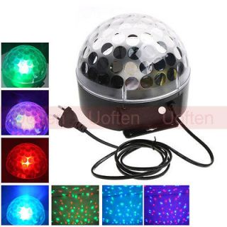 Disco DJ Stage Lighting Voice activate d LED RGB Crystal Magic Ball
