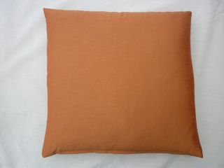 plain burnt orange faux silk scatter cushion cover in various sizes