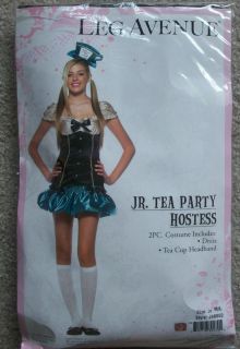 Hatter Costume Jr. Tea Party Hostess Teen S/M M/L Alice in Wonderland