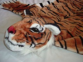Newly listed BEAUTIFUL TIGER RUG faux plush carpet floor throw rug