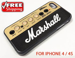 MARSHALL Amp Amplifier Logo iPhone Case 4 / 4S Apple Phone Hard Cover