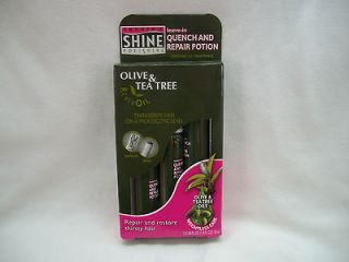 POLISHING leave in Quenched Repair Potion with olive/tea tree oil