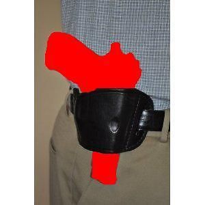Black Leather Gun Holster fits AMT Backup 380 with 2 inch barrel Right