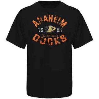 Old Time Hockey Anaheim Ducks Five For Fighting Adams T Shirt   Black