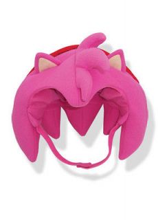 Beanie Amy Big Head Fleece Sonic The Hedgehog anime cosplay costume