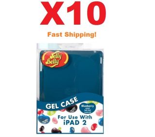x10 Wholesale Jelly Belly iPad 2 Case Cover Silicone Blueberry NEW