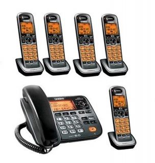 D1688 5T Cord/Cordless Combo Phone 5 HANDSETS, Answering, Speakerphone