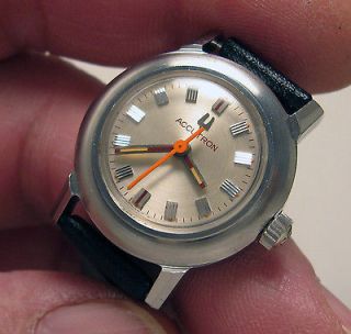 listed SERVICED VINTAGE ACCUTRON BULOVA TUNING FORK LADYS WATCH N2