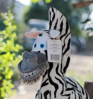 HOT 9 Zebra Madagascar w/Unique Eyes Plush Soft Toy Stuffed Animal