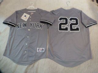 727 MAJESTIC New York Yankees ANDRUW JONES #22 SEWN Baseball Jersey