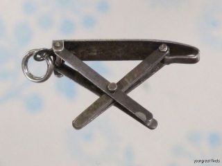 VINTAGE 1940S 925 MEXICO STERLING SILVER FOLDING IRONING BOARD CHARM
