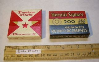 Vintage STORE STOCK  FW WoolWorth Herald Square hole reinforcements