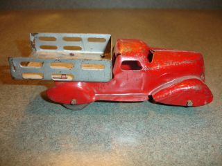 RARE Old Vtg Antique Pressed Steel Toy Panel Truck Circa 1930s 1940s