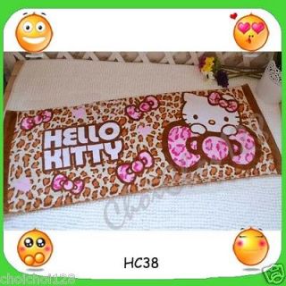 New Hello Kitty Leopard Print Washcloth Hand Towel 80x35cm HC38