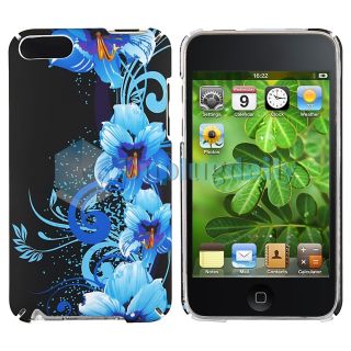 Rear Rubber Hard Case Cover For Apple iPod touch 2 3 G 2nd 3rd Gen