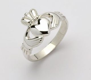 Handcrafted Silver Claddagh ring wedding, promise or anniversary ring