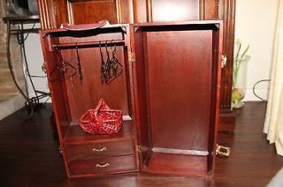 Antique   Vintage Wood Steamer Trunk for your American Girl Doll