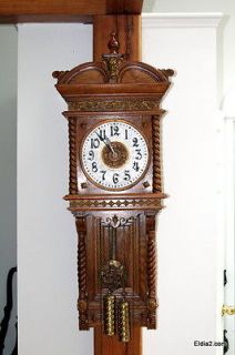 Ansonia Niobe Wall clock in oak