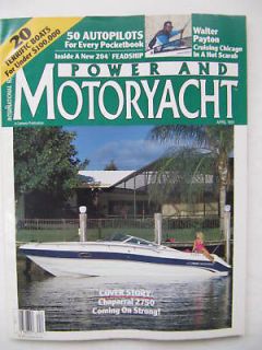 Power And Motoryacht April 1991 Walter Payton Scarab
