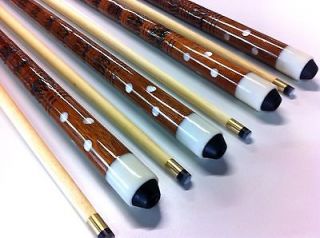With Mother of Pearl inlay Wooden Pool Snooker Billiard 4 x Cues SET
