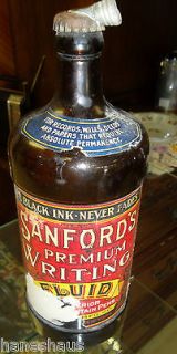 Sanfords Premium Writing Fluid Ink Master Bottle Amber One Quart