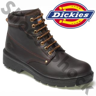 dickies antrim safety work boots brown size uk 6 12