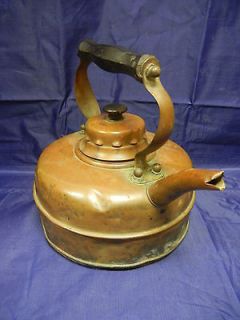 Antique Solid Copper Tea Kettle Pot England