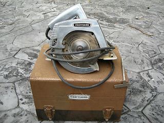 Circular Electric Hand Saw Carry Case Craftsman Vintage Tools