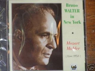 WALTER New York Mozart Mahler SEEFRIED Live 1953 TAHRA