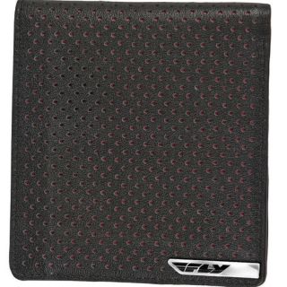 New Black Genuine Leather FLY RACING Classic BIFOLD WALLET